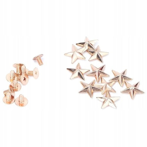 RIVETS METAL STARS FOR SHOES BAGS 10 PCS ZINC leather ORNAMENTS Brand no brand