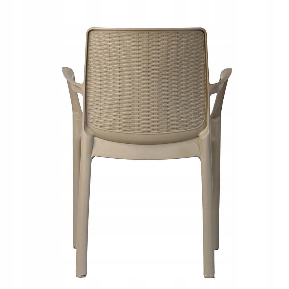 RIVIERA GARDEN FURNITURE SET - GARDEN CHAIR X4 + GARDEN TABLE 82X82 Manufacturer code Zestaw mebli do ogrodu rattanowych imitacja
