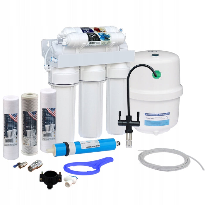 RO6S7538F2C-FX02-BKM - RO6 with mineralizer and beautiful black tap