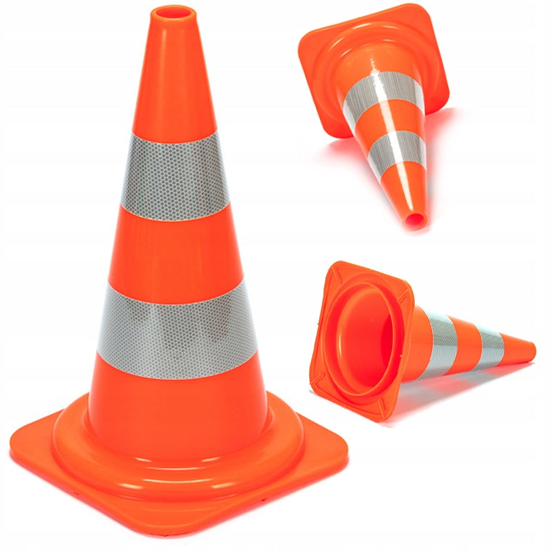ROAD BOLLARD WARNING POST REFLECTIVE SOFT HEAVY PVC 50 CM