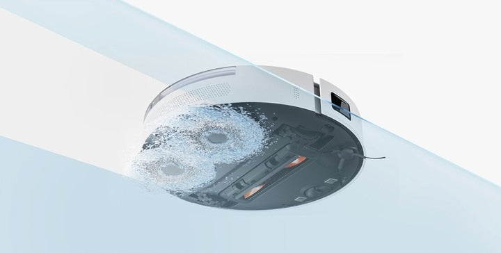 ROBOT CLEANING MOPPING VACUUM CLEANER ROBOT VACUUM WHITE WITH SENSORS Dominant color white