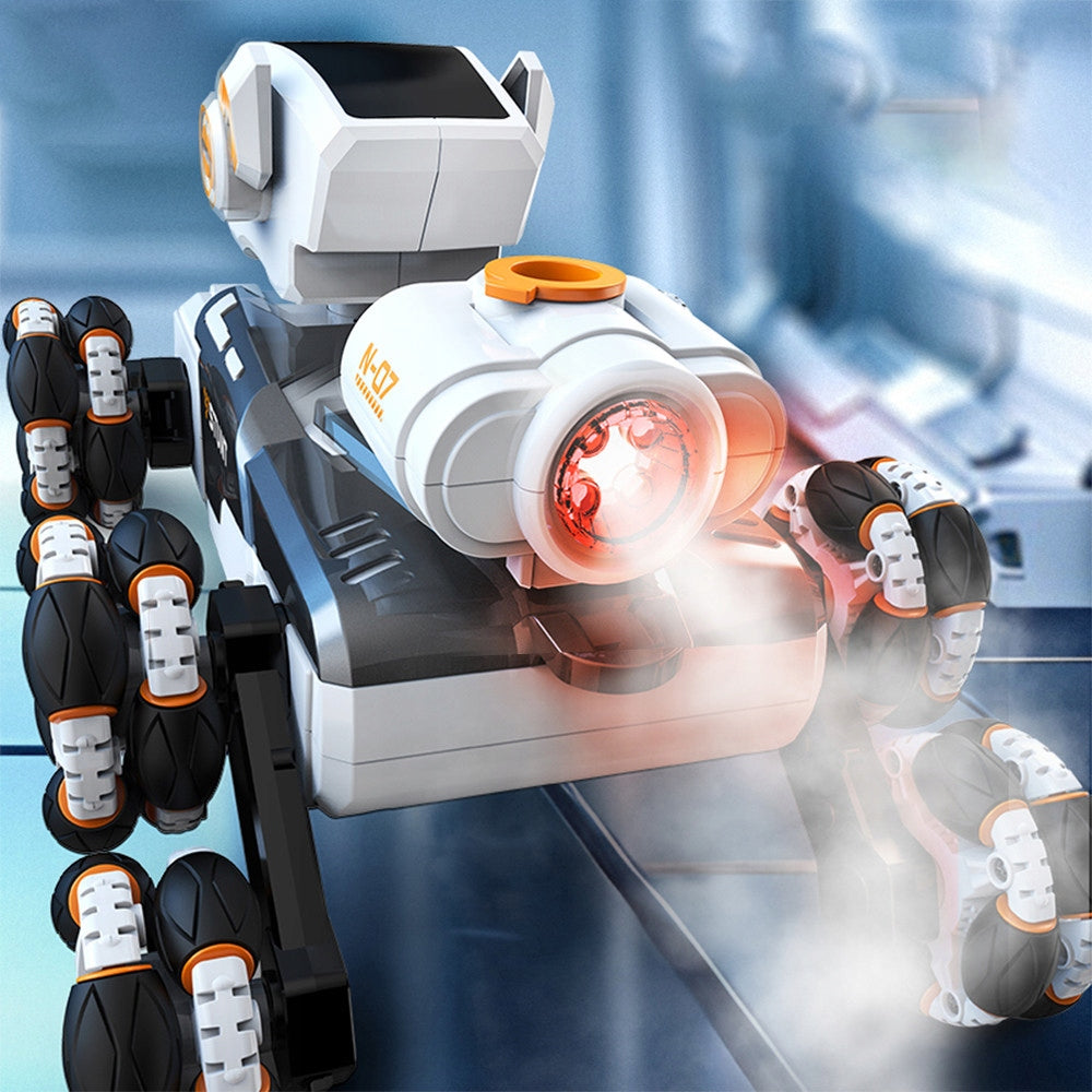 ROBOT DOG REMOTE CONTROLLED GESTURE REMOTE CONTROL STEAM WATER ROTATION 360 LED GIFT Kind driving