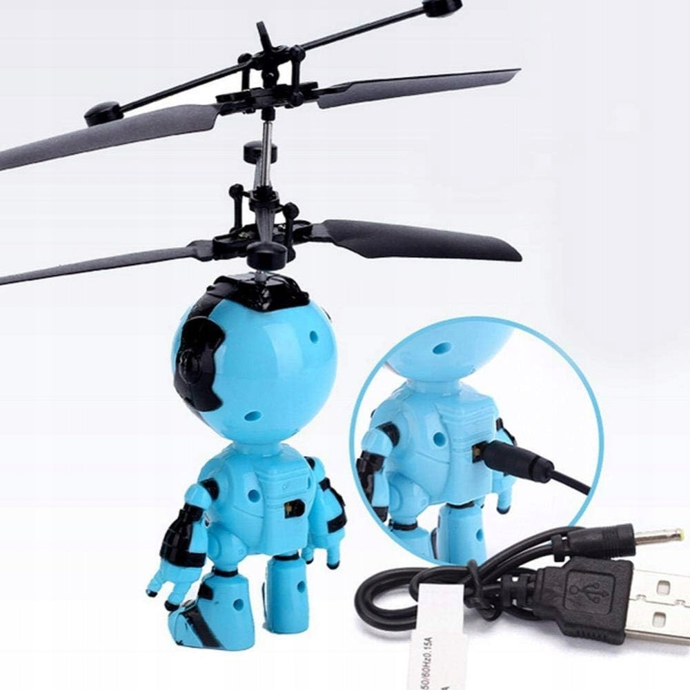 ROBOT FLYING OVER HAND TOY FOR CHILDREN USB UFO CABLE CONTROLLED BY HAND Brand NORIMPEX
