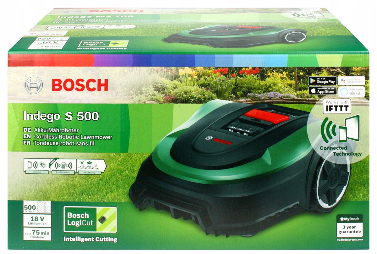 ROBOT INDEGO S500 BOSCH AUTOMATIC MOWER Mowing height adjustment range 5.00–5.00 cm