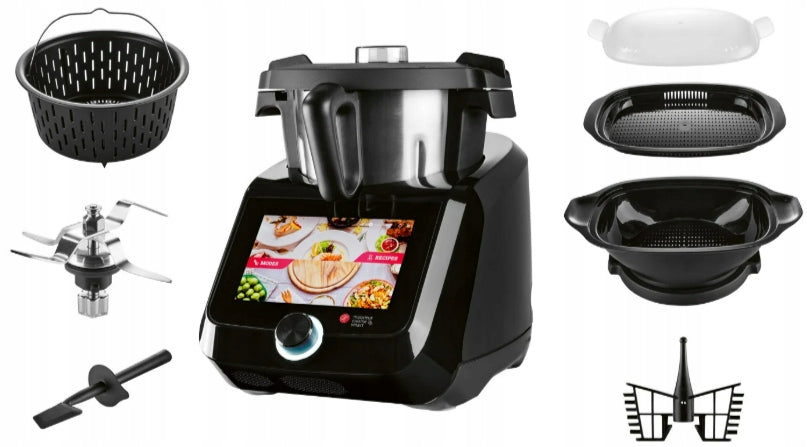 ROBOT LIDLOMIX MONSIEUR CUISINE SMART 1200W WiFi BLACK Latest 2026 PL Brand SilverCrest