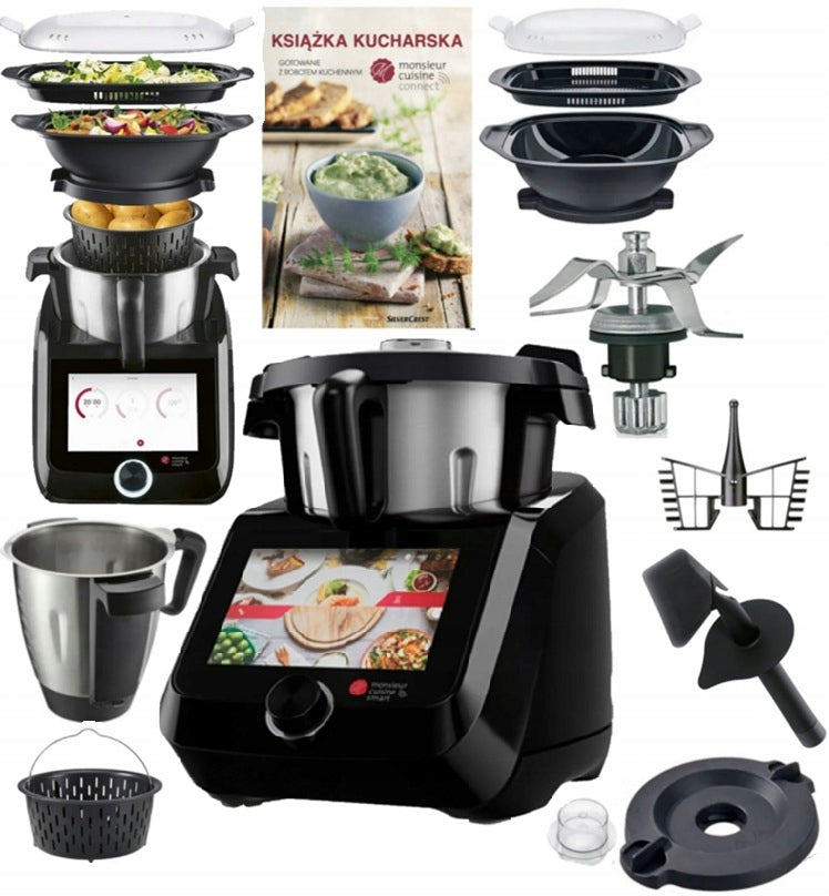 ROBOT LIDLOMIX MONSIEUR CUISINE SMART 1200W WiFi BLACK Latest 2026 PL