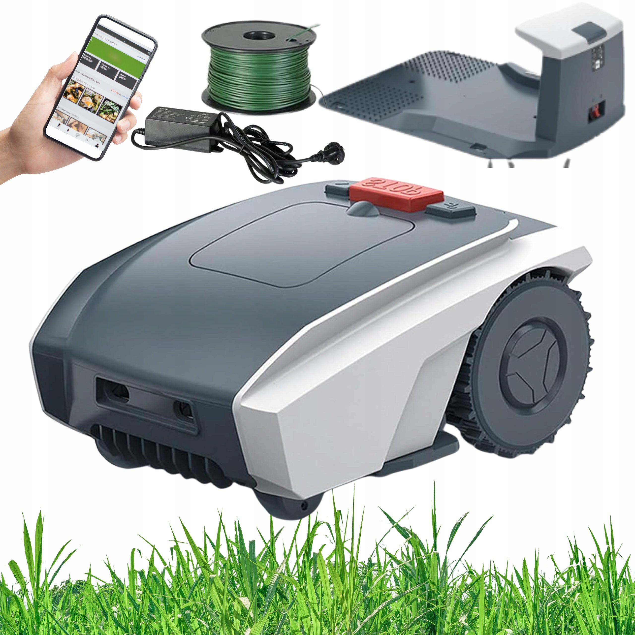 ROBOT MOWING LAWN MOWER WITHOUT CABLE WIFI APPLICATION OWLMOW M18EX