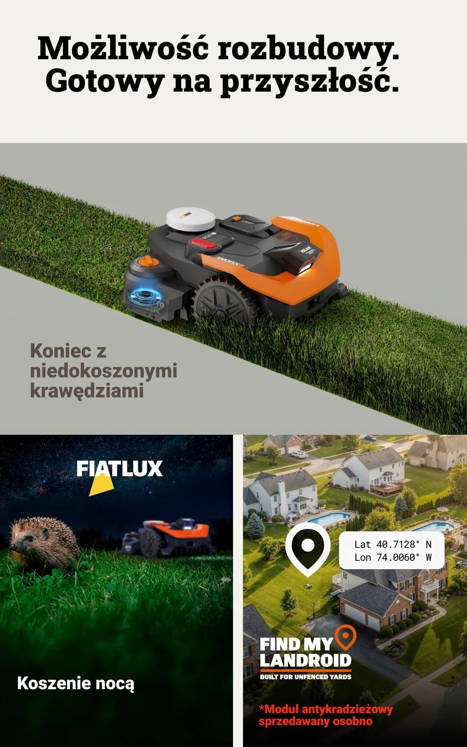 ROBOT MOWING WIRELESS AI 3000M2 AUTOMATIC Mowing performance 1 m²