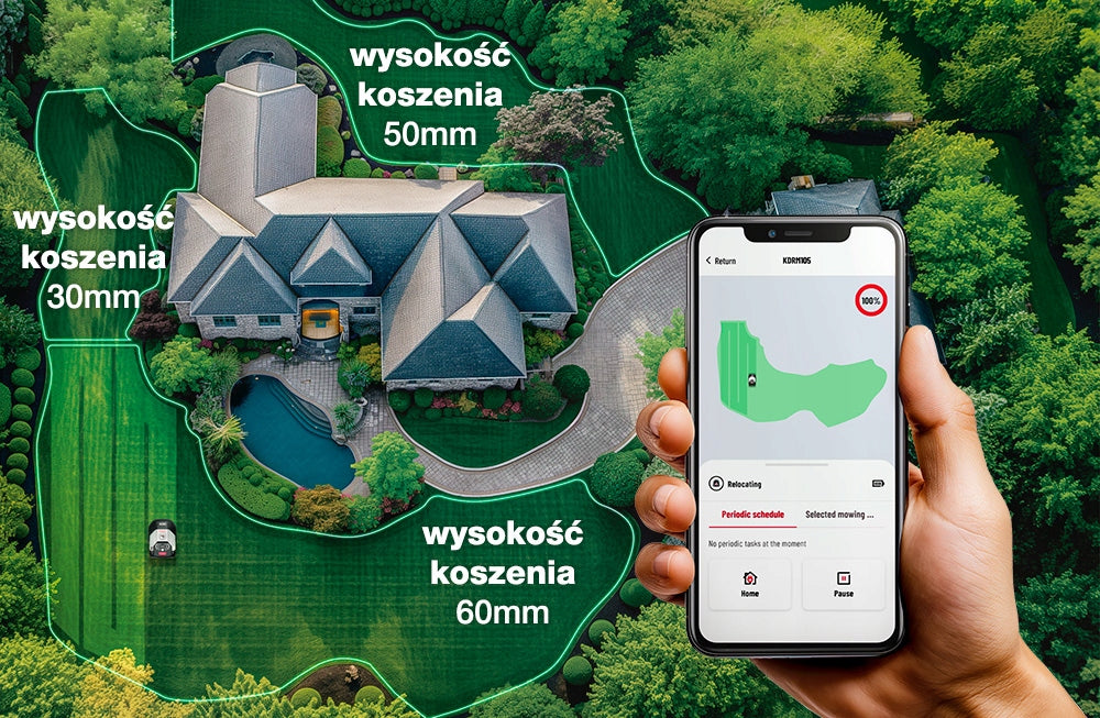 ROBOT MOWING mower without cable automatic up to 1000m² width WIFI DCK Brand no brand