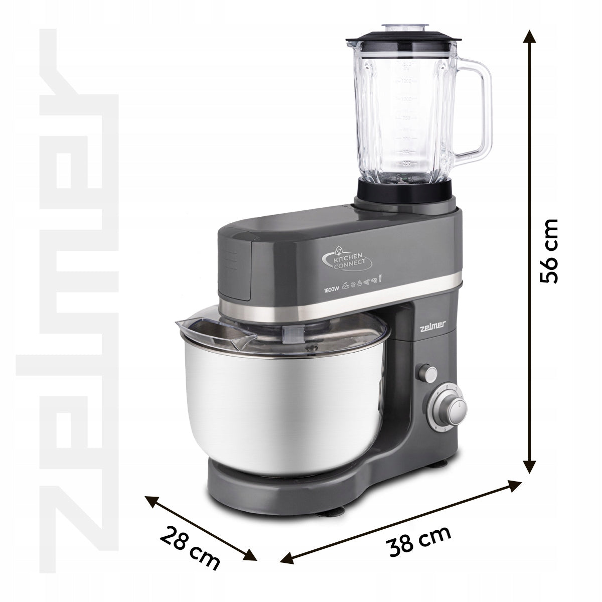 ROBOT PLANETARY BLENDER ZELMER MULTIFUNCTIONAL 3 TIPS 1800W POWERFUL Packaging status original