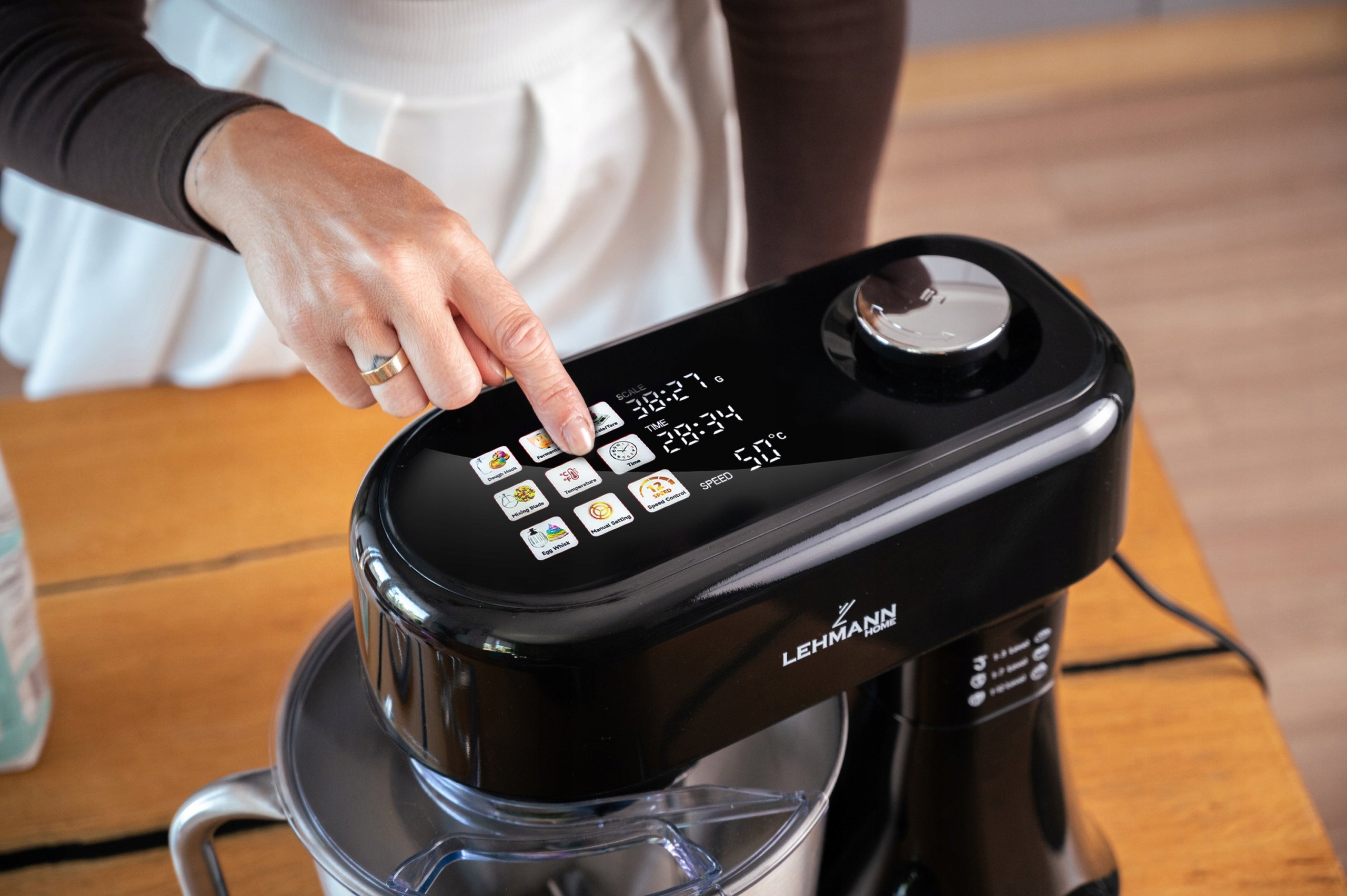 ROBOT PLANETARY KITCHEN MIXER WITH SCALE HEATED BOWL UP TO 45C LED PANEL Manufacturer code ROBOT PLANETARNY LEHMANN ARISTO CZARNY