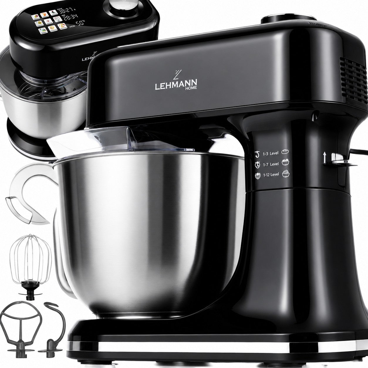 ROBOT PLANETARY KITCHEN MIXER WITH SCALE HEATED BOWL UP TO 45C LED PANEL
