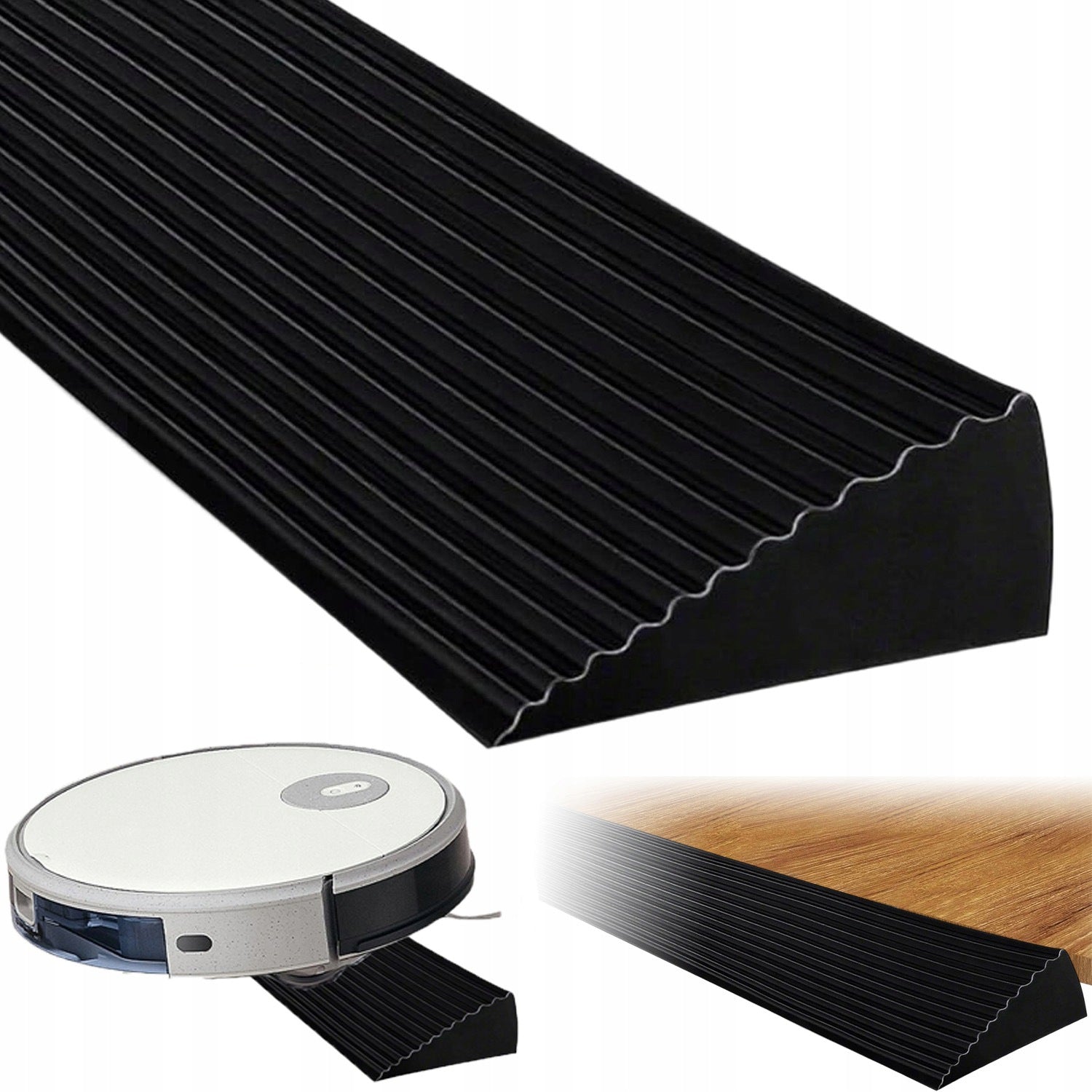 ROBOT RAMP SWEEPING RUBBER RAMP MAT THRESHOLD STRIP BLACK 90CM Manufacturer code BEDEE