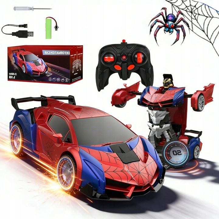 ROBOT SPIDER CAR 2IN1 REMOTE CONTROLLED AND EQUIPPED WITH LIGHTING