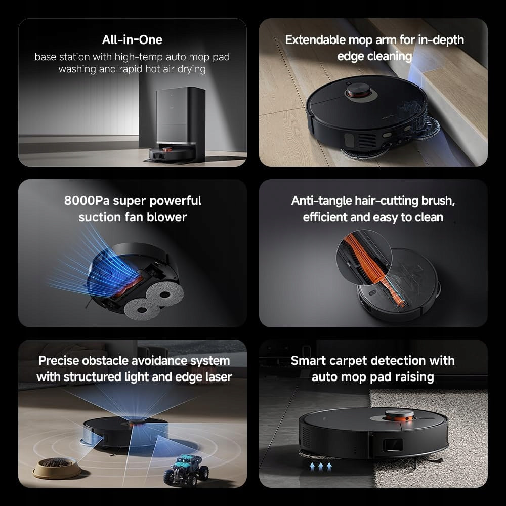 ROBOT VACUUM CLEANER 3IN1 120MIN LASER NAVIGATION MOP APPLICATION FOR CARPETS EAN (GTIN) 5906663188008