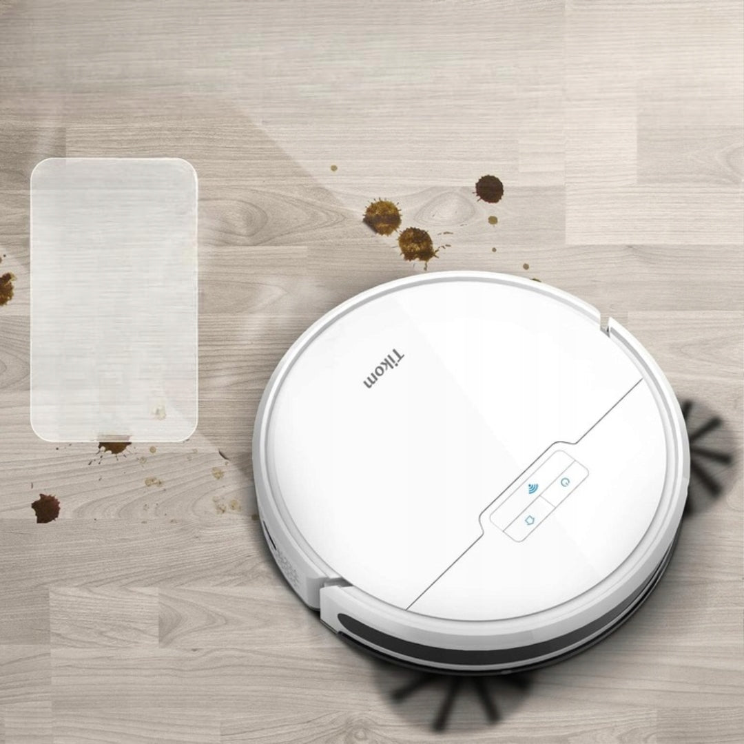 ROBOT VACUUM CLEANER CLEANING TIKOM G8000 MOPPING MOBILE MOP Charging time 1 min