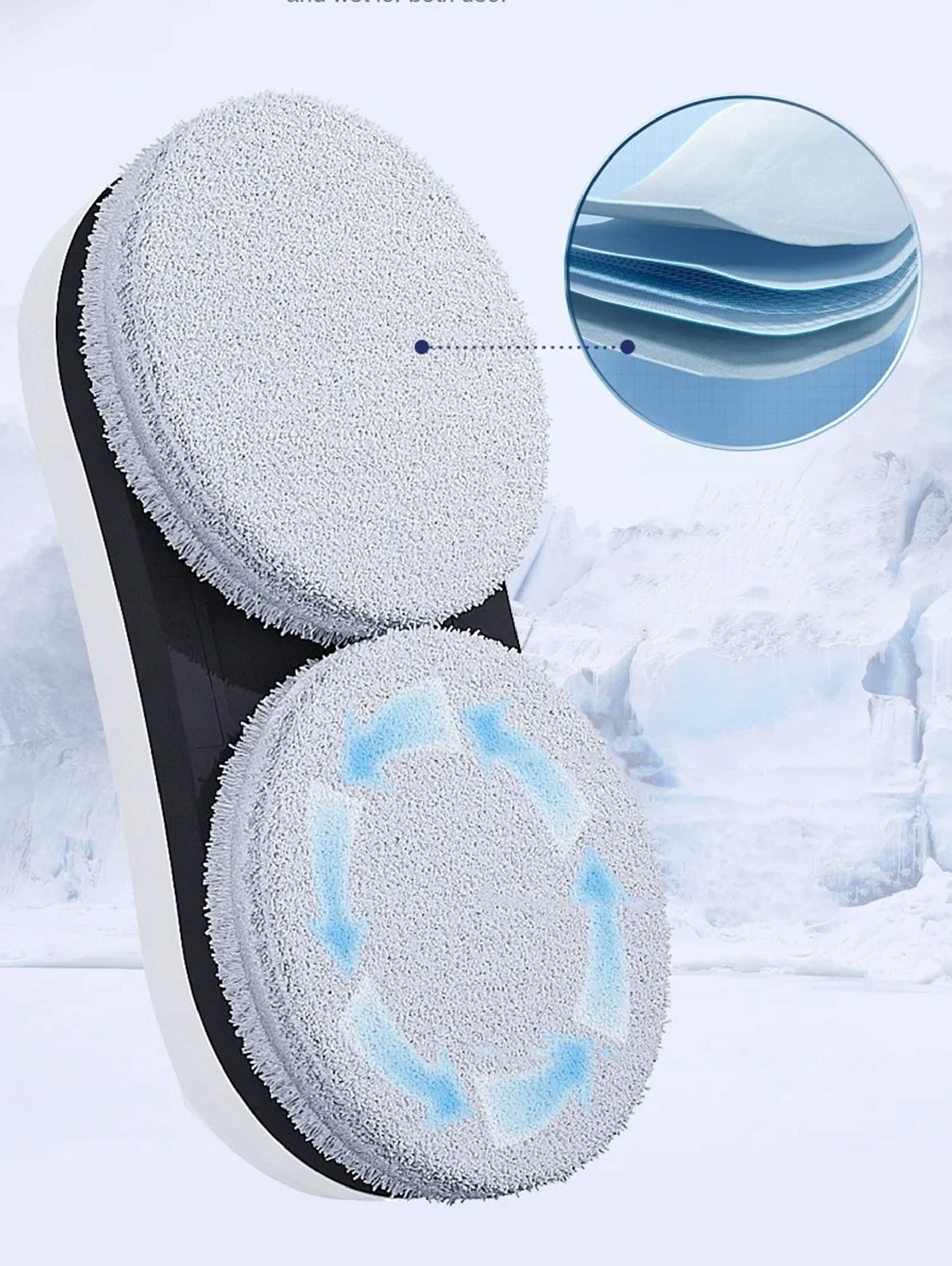 ROBOT WINDOW CLEANER MIRROR WASHER AUTOMATIC + 10 MOPS SET XXL Brand Renew Force