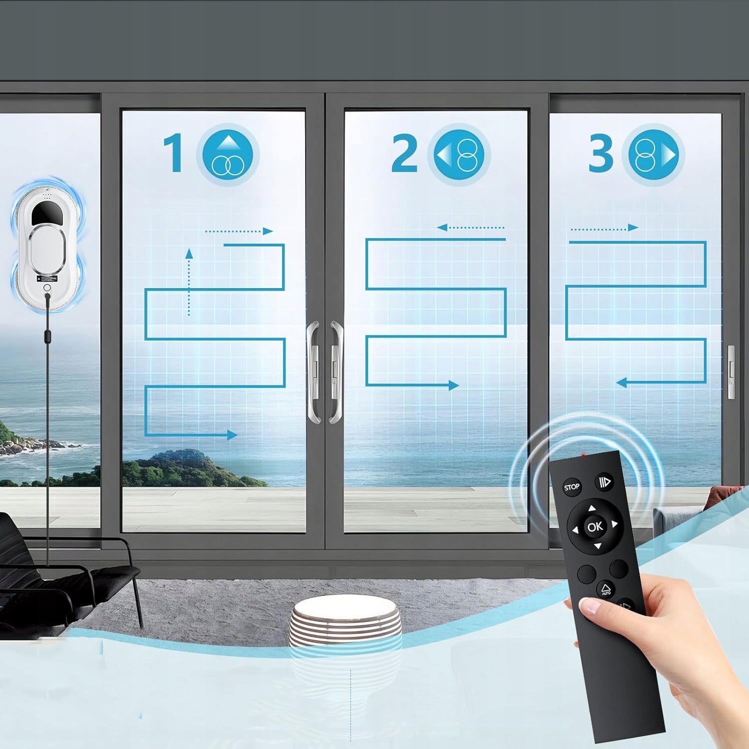 ROBOT WINDOW MIRROR WASHER SMART WINDOW WASHER SET Brand no brand