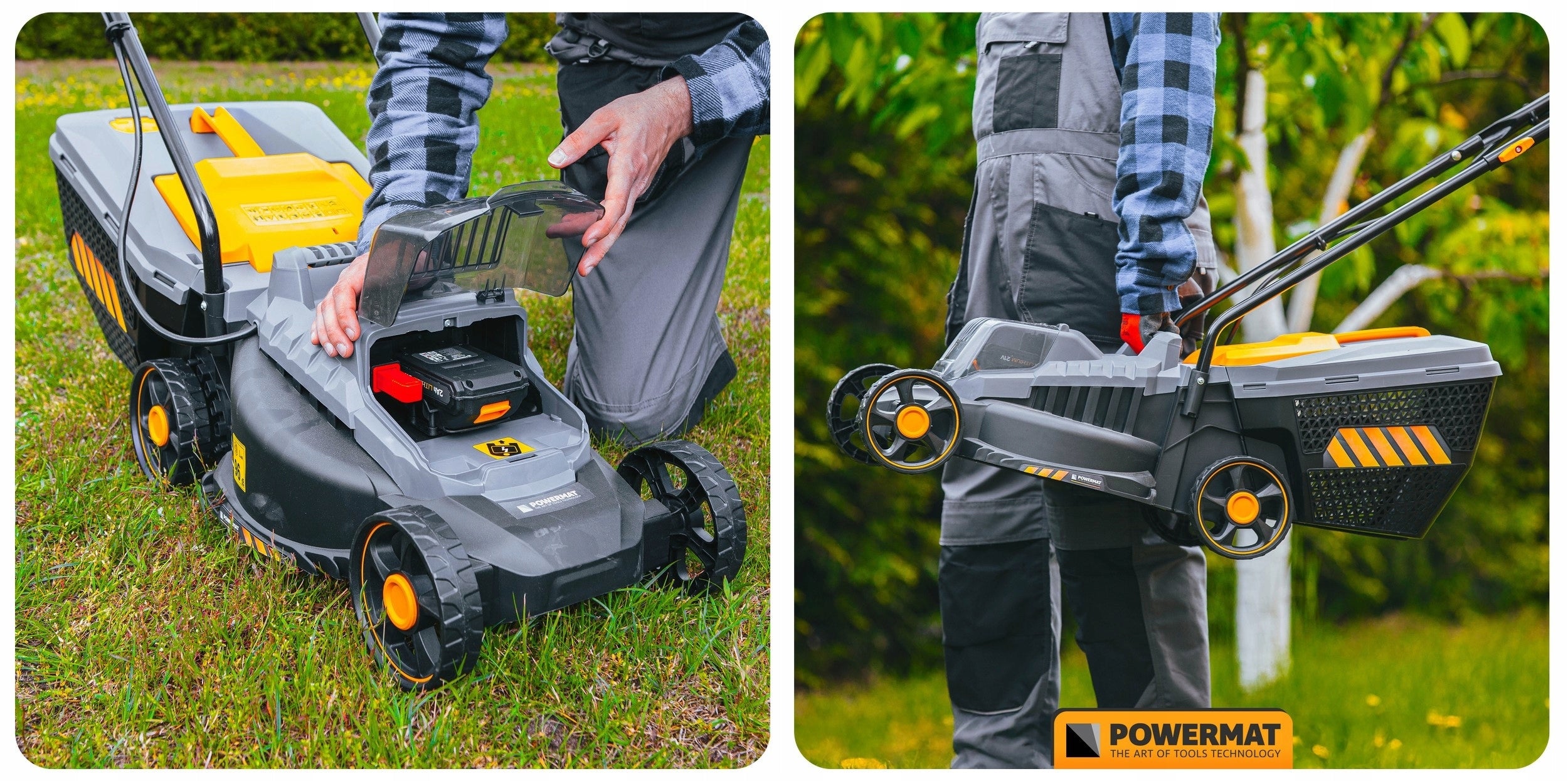 ROBUST LIGHTWEIGHT CORDLESS LAWN MOWER 2X POWERFUL BATTERY + FREEBIE Series MASTER 4AH 30L