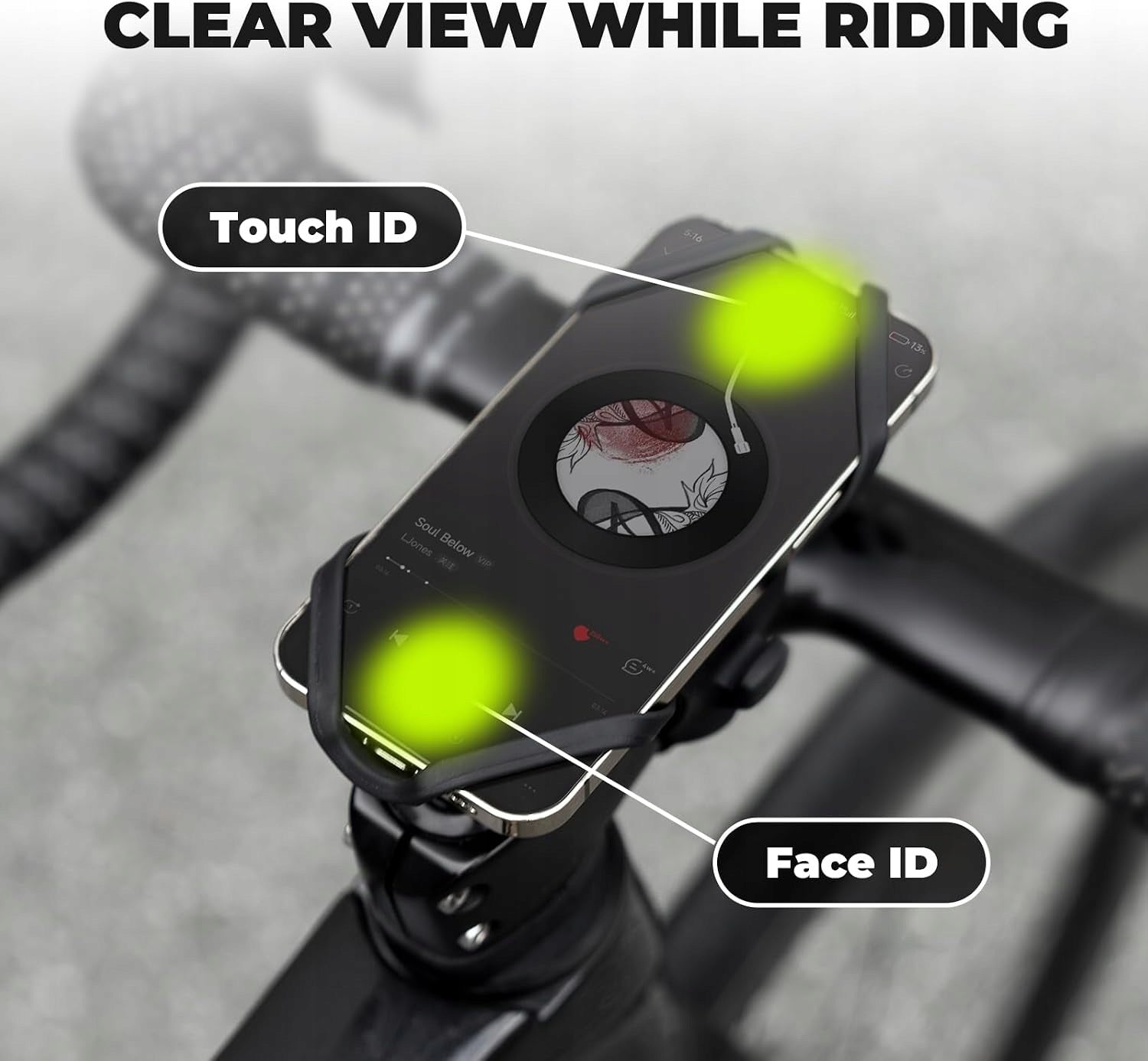 ROCKBROS bicycle holder for 4-7" scooter motorcycles Packaging status original