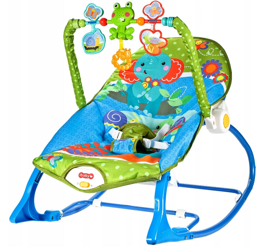 ROCKER LOUNGER 3in1 ELEPHANT 18kg VIBRATION MUSIC