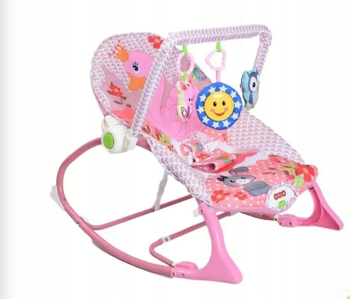ROCKER LOUNGER CHAIR 3in1 up to 18kg MUSIC + VIBRATION + TOYS Batteries included no