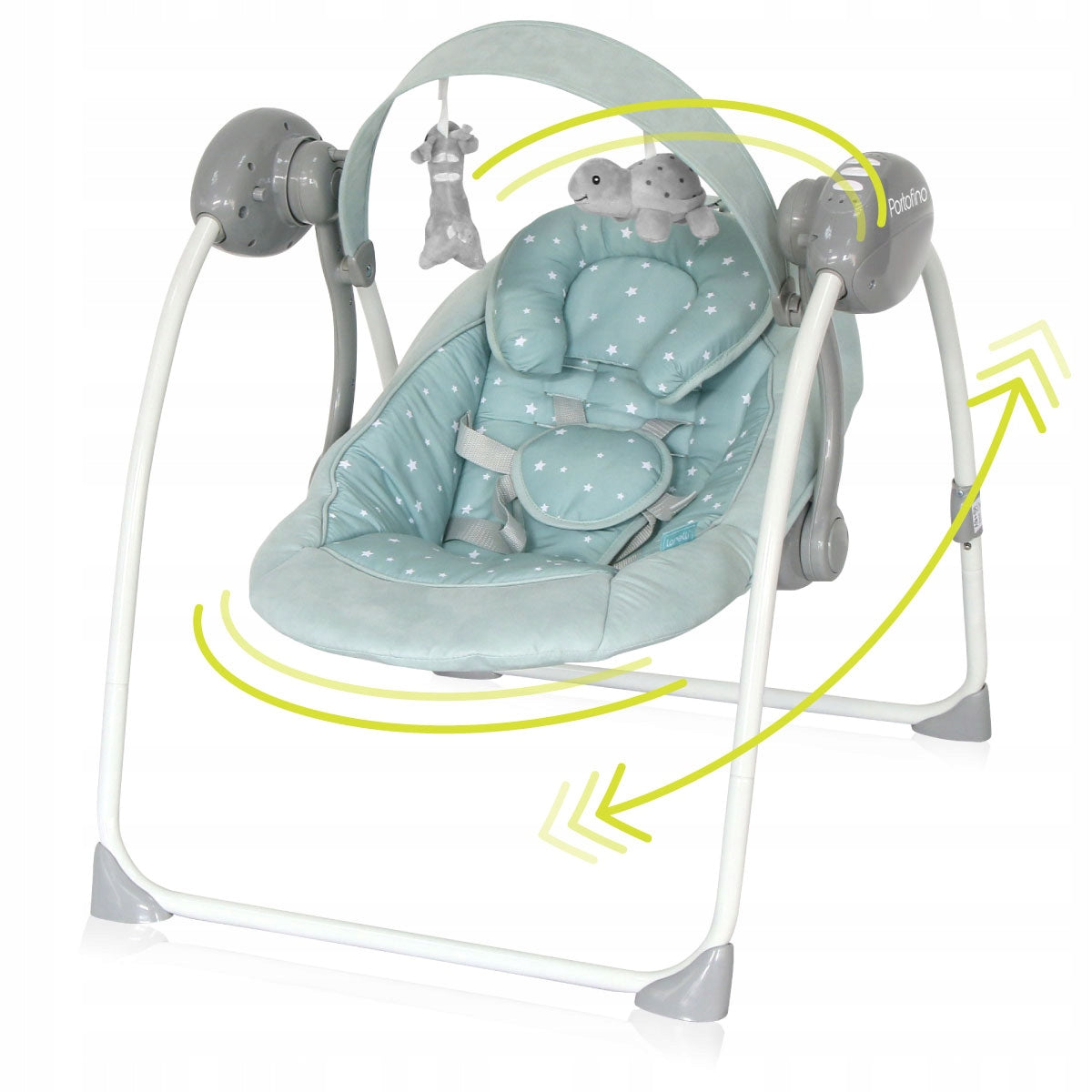 ROCKER LOUNGER CRADLE MUSIC PORTOFINO GREEN STARS Brand Lorelli
