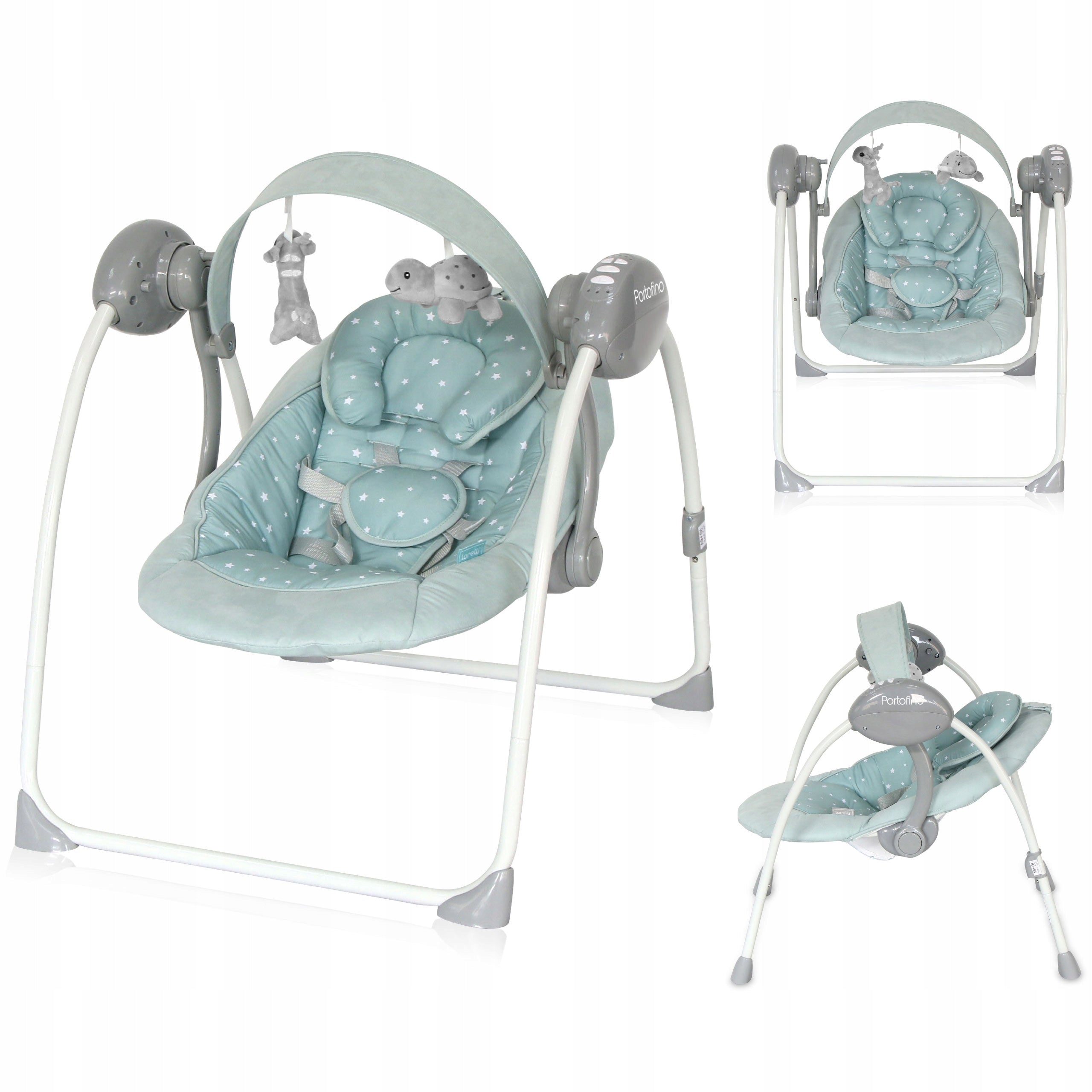 ROCKER LOUNGER CRADLE MUSIC PORTOFINO GREEN STARS