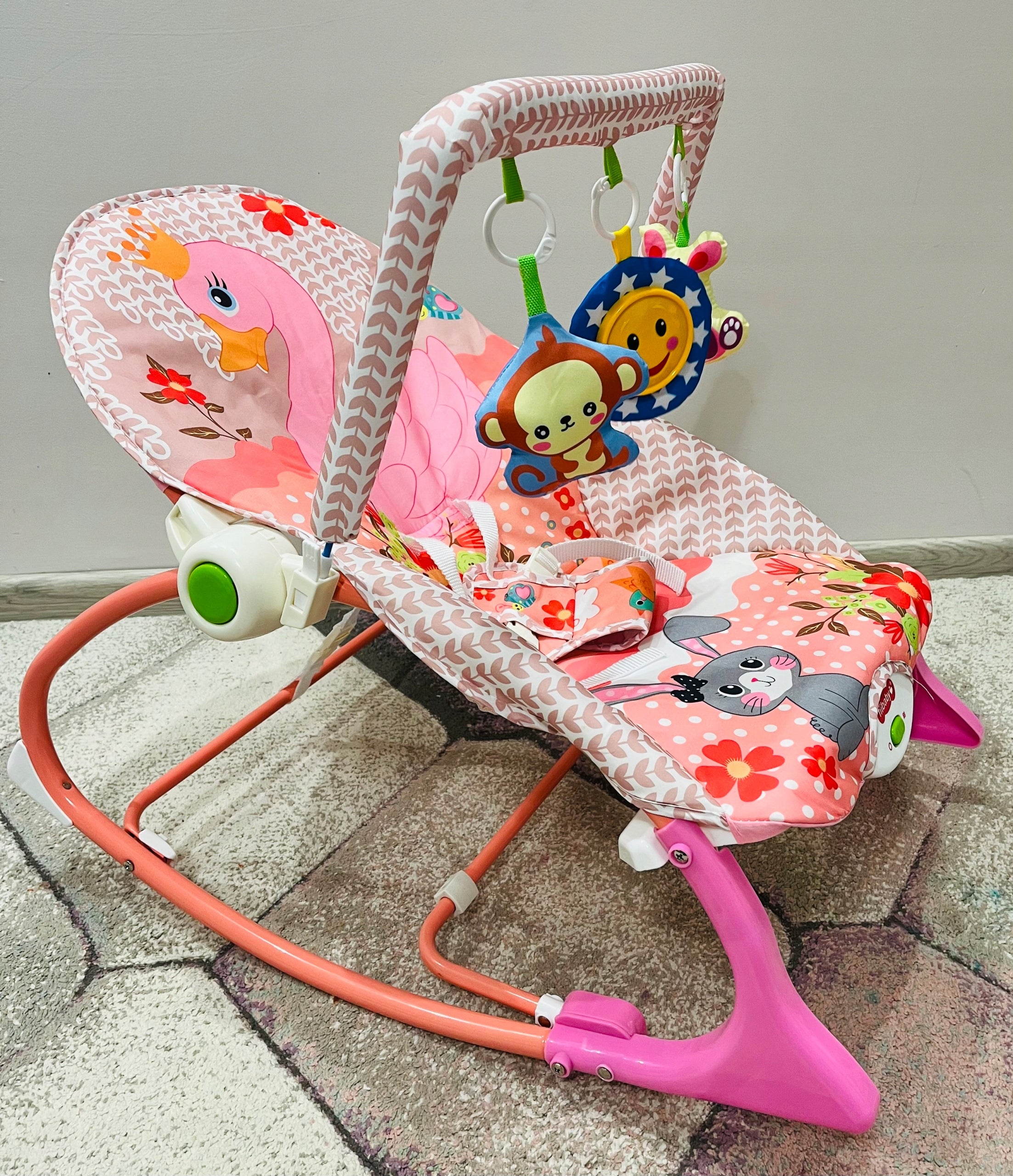 ROCKER LOUNGER VIBRATION CRADLE MUSIC SWAN 0-18 KG.