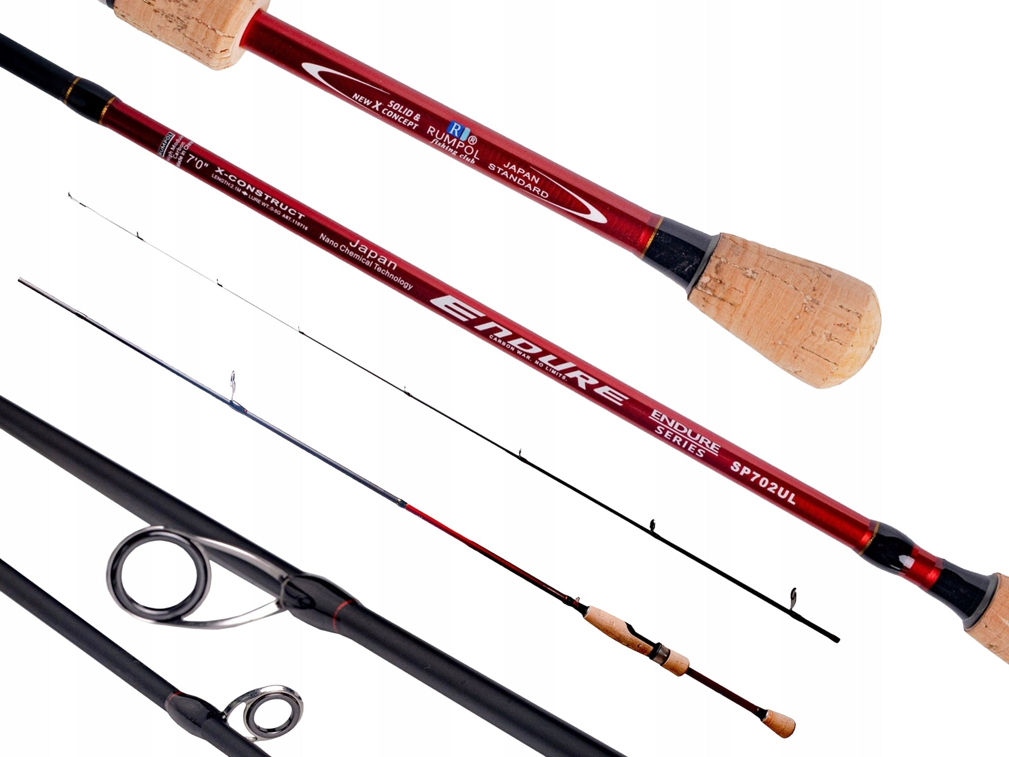 ROD ENDURE SPINNING 2.4M 0-5G CARBON 240CM ULTRA LIGHT RUMPOL 110717