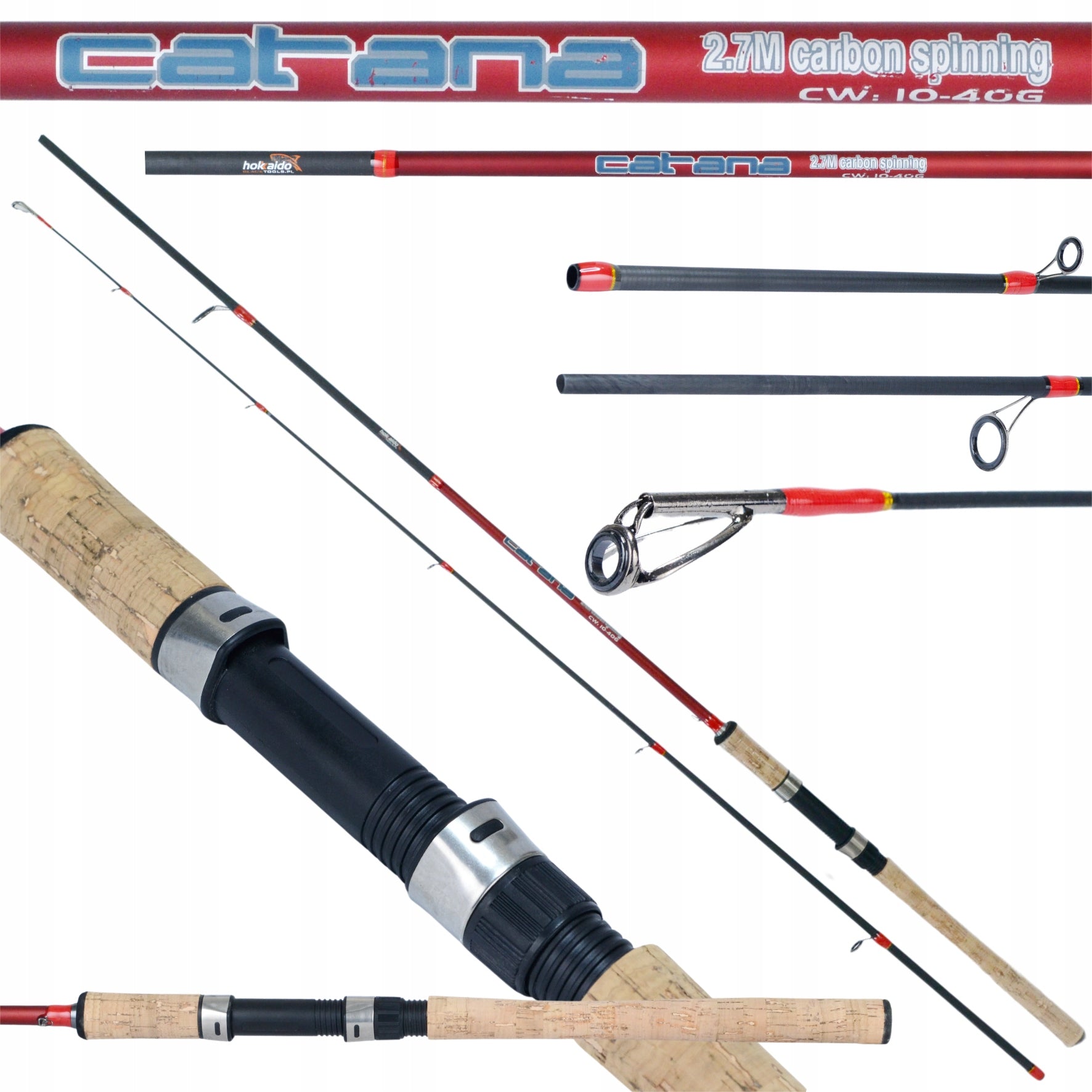 ROD HOKKAIDO CATANA CARBON SPINNING 2.7M 10-40G ULTRA LIGHT Manufacturer code W11107