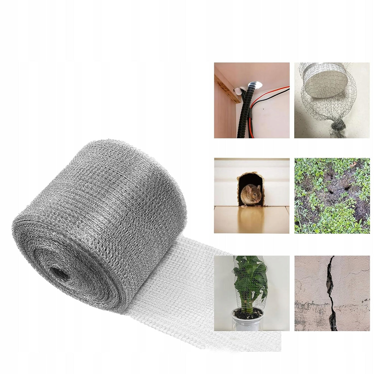 RODENT NETTING, STAINLESS STEEL METAL NETTING, FOR GARDEN Use Against cats mice dogs