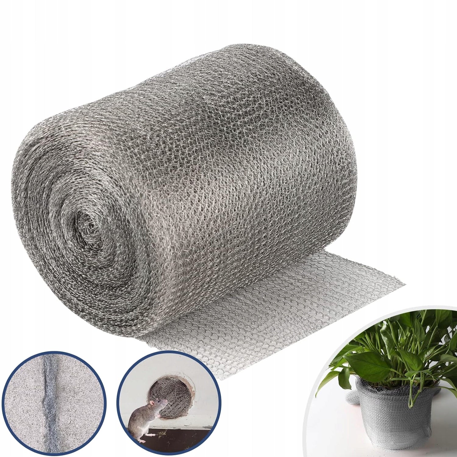 RODENT NETTING, STAINLESS STEEL METAL NETTING, FOR GARDEN