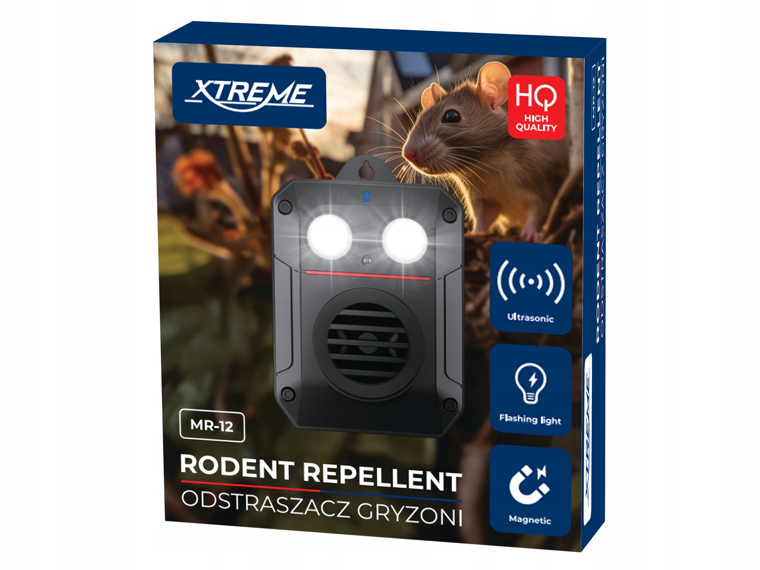 RODENT REPELLENT ULTRASONIC MOUSE MARTEN RAT USB FOR CAR IP65 Batteries included no