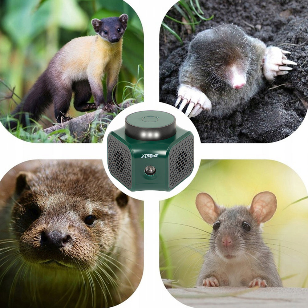 RODENT ULTRASONIC MARTEN REPELLENT 360 LED MOUSE RATS 9V UNIVERSAL Use Against rodents cockroaches ticks mosquitoes moles martens moths ants mice spiders fleas bedbugs silverfish