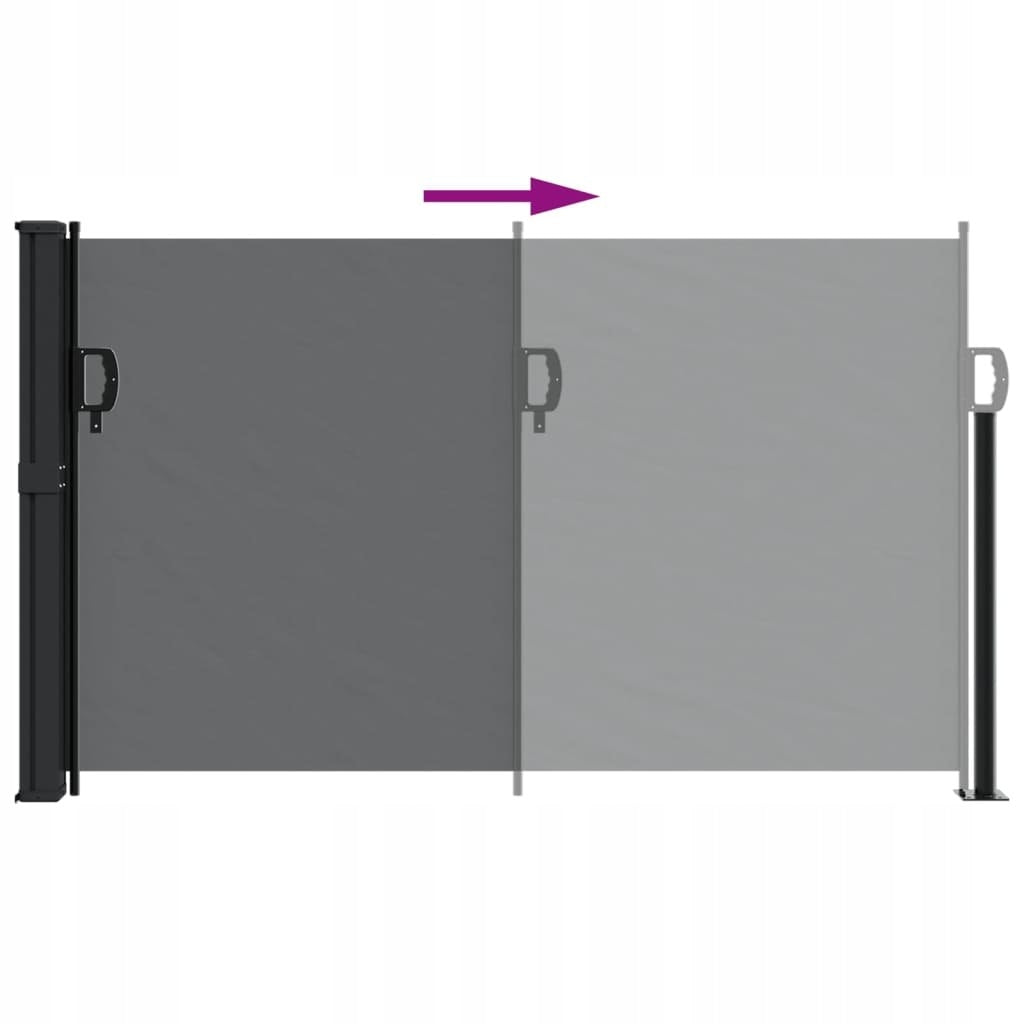 ROLLED SIDE AWNING BLACK 120X300CM Manufacturer code 4004279