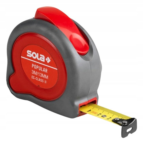ROLLED STEEL MEASURE POPULAR PP3 13MM 3M 50024201 SOLA