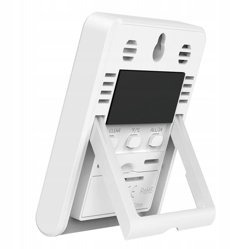 ROOM THERMOMETER ACCURATE ELECTRONIC WIRELESS WITH HYGROMETER WHITE Model STACJA POGODY WEWNĘTRZNY WILGOTNOŚCIOMIERZ