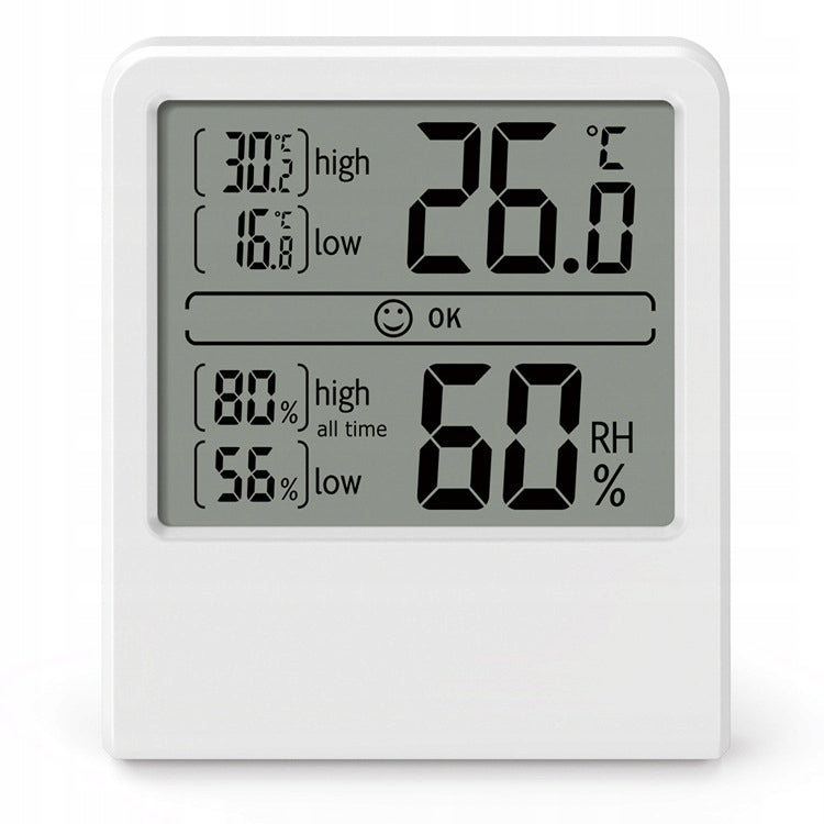 ROOM THERMOMETER ACCURATE ELECTRONIC WIRELESS WITH HYGROMETER WHITE