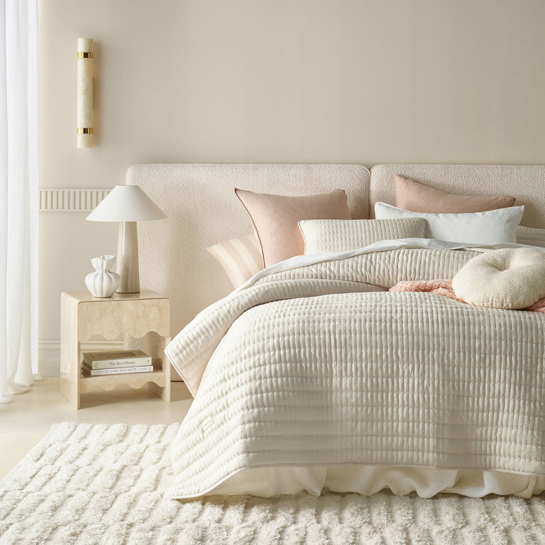 ROOM99 Bedspread 220x240 beige for sofa quilted for bedroom Mùse Packaging status original