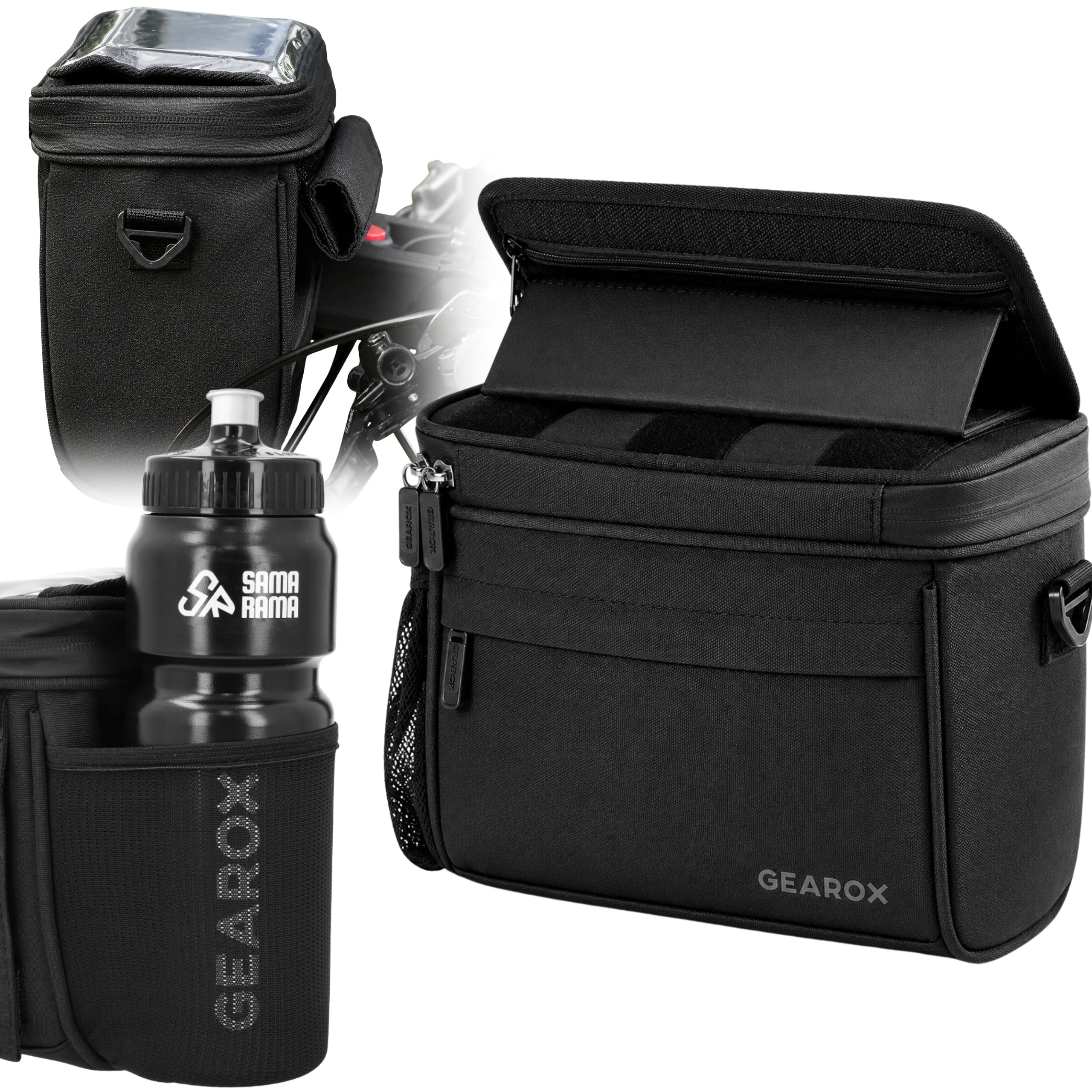 ROOMY POUCH BICYCLE BAG GEAROX HANDLEBAR POUCH PHONE BIKE