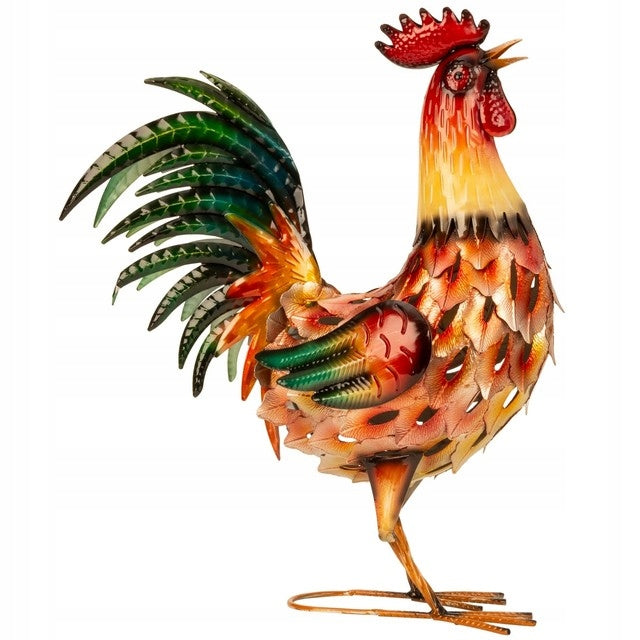 ROOSTER Metal Decorative Ornament for Garden, Terrace and Home 55 cm Manufacturer code 3094