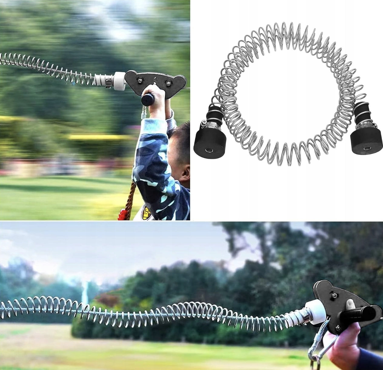 ROPE DOWNHILL FOR CHILDREN SOLID SAFETY SET 120kg 30m Dominant material metal