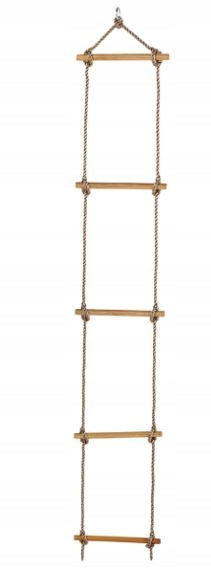 ROPE LADDER with 5 wooden rungs 5 degree wooden Square Toys Brand Allforbaby