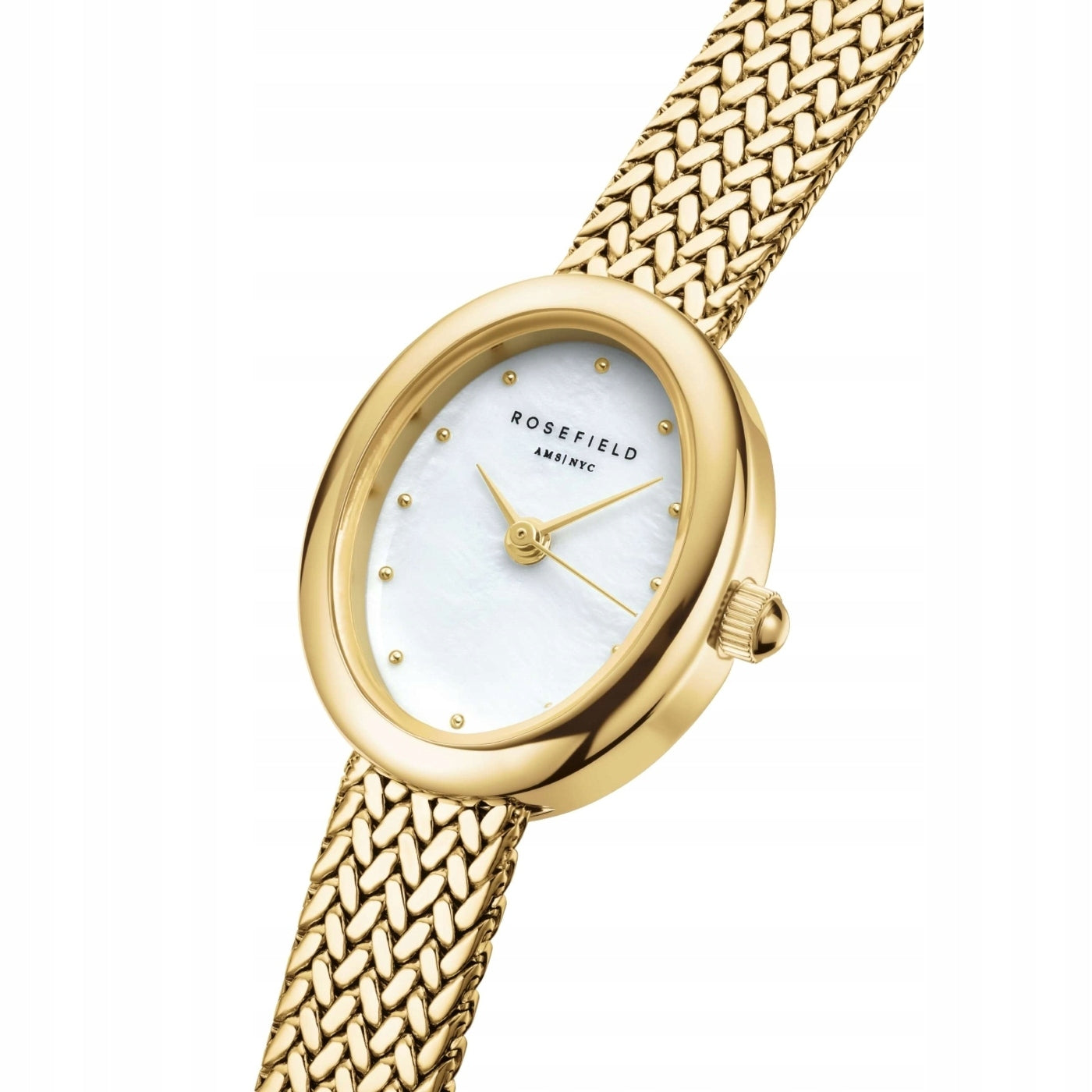 ROSEFIELD Women's Watch Mini Oval 18.5mm Gold