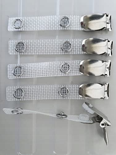 ROTARY ATTACHMENT CLIP FOR ID CARD 5 PCS METAL Manufacturer code Bez marki