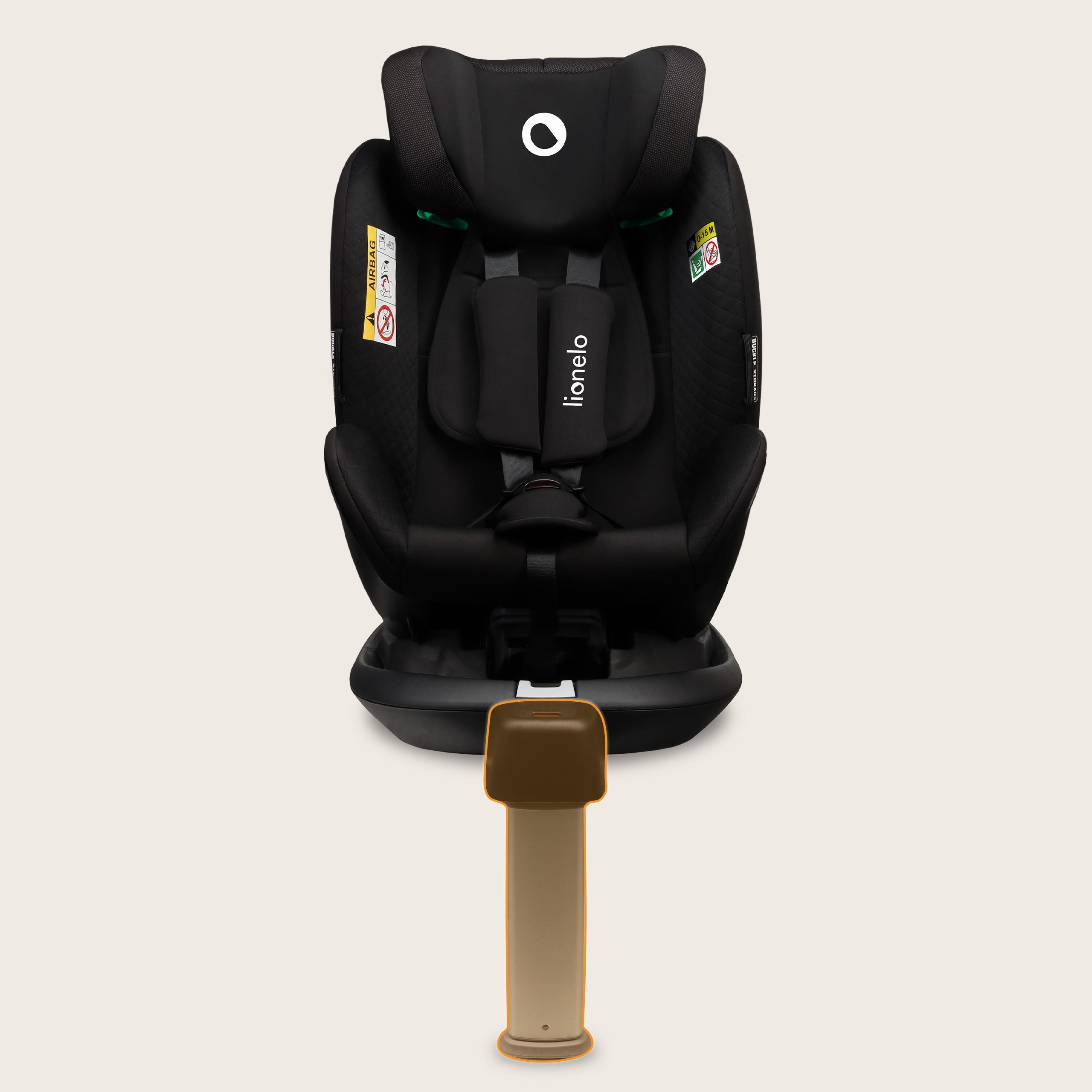 ROTARY CAR SEAT 360° ADAC CERTIFIED 0-18kg LIONELO ANTOON Manufacturer code LO-ANTOON PLUS BLACK ONYX