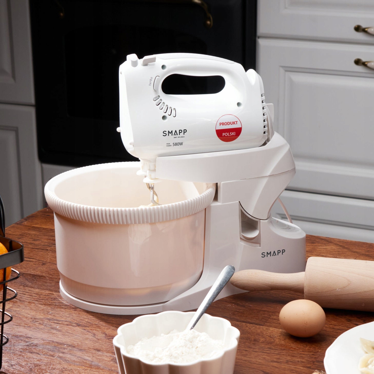 ROTARY MIXER WITH BOWL SMAPP 451.6 WHITE 580W - high power device Number of speed levels 5