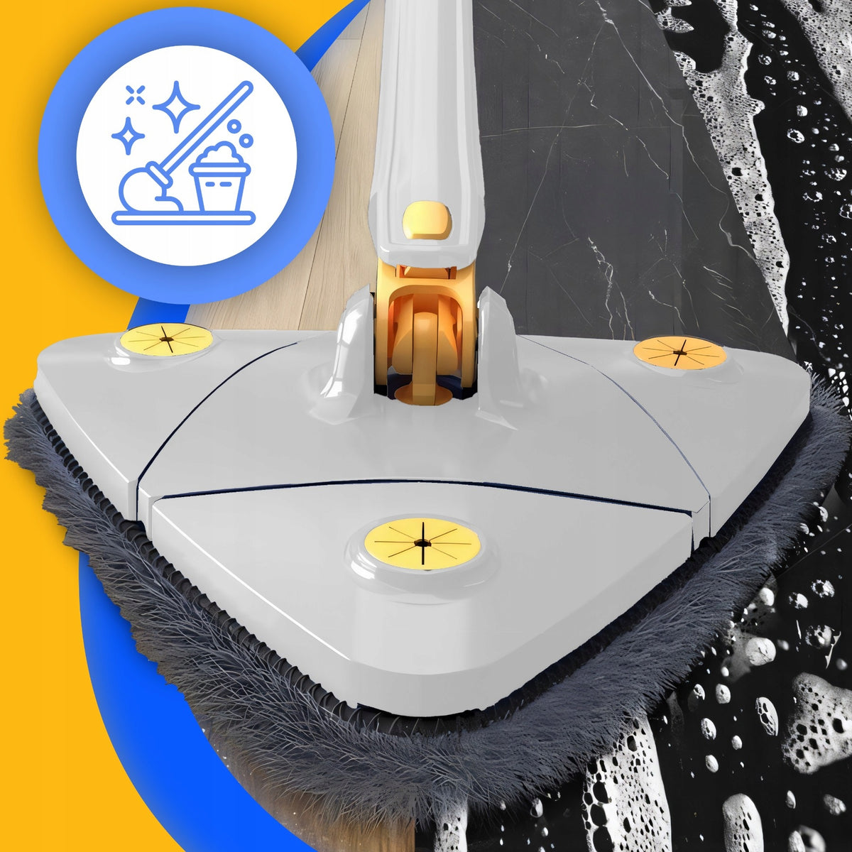 ROTARY MOP 360° AUTOMATIC TELESCOPIC TRIANGULAR PULL-OUT EXTRUSION Manufacturer code Trojkatny Mop 360 Obrotowy