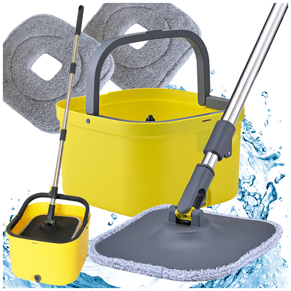 ROTARY MOP 360 SPIN BUCKET SET 2X PADS MICROFIBER DRAIN Manufacturer code 27772